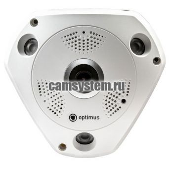 Optimus IP-E112.1(1.78)P_V.2 - 2 Мп IP-камера, объектив 140° (Fish Eye) по цене 5 517.00 р. 
